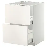 IKEA METOD / MAXIMERA (399.202.05), 2 шт + 2 шт / 2 шт, белый / Веддинге белый