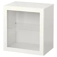 IKEA BESTÅ(194.320.56), сочетание навесных шкафов, белый / Синдвик белый