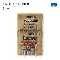 Finger Plugger (Фингер Плагер), 4шт/пак, длина=21 мм; № 2 - Конденсаторы гуттаперчи, ручные (Dentsply