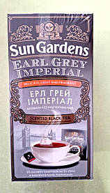 Чай Sun Gardens Ерл Грей Імперіал 25 пакетів чорний