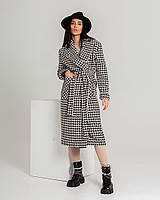 Модное женское стильное пальто свободного кроя, Карманы рабочие,пояс.(не утеплённое)на подкладке Кашемир42-46
