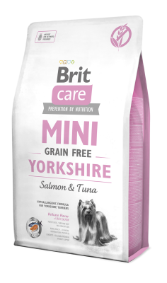 Сухий корм для собак породи йоркширський тер'єр Brit Care (Бріт Кеа) GF Mini Yorkshire з лососем та тунцем 2 кг, фото 1