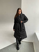 Жіноче Зимове пальто, тканина плащівка Канада, утеплювач синтепон Якісний підклад 200 (зима) (42-46) Кольори