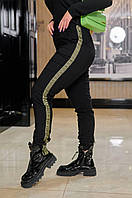 Женские стильный тёплые батальные Джинсы-джоггеры Турецкий джинс на флисе. 50-52,54-56,58-60.Цвет Черный