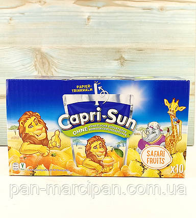 Сік мультифруктовий з трубочкою Capri-Sun Safari Fruits (коробка 10 шт.*200ml) (Німеччина)