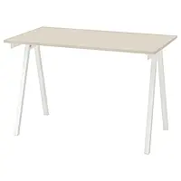 IKEA TROTTEN(494.343.89), стол письменный, бежевый/белый