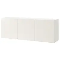 IKEA BESTÅ (994.124.84), сочетание навесных шкафов, белый / Сельсвикен глянцевый / белый