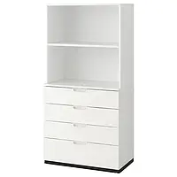 IKEA GALANT(792.850.19), комбинация с выдвижными ящиками, белый