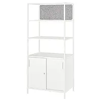IKEA TROTTEN(194.296.43), шкаф с раздвижными дверями/дверцами для школьной доски, белый