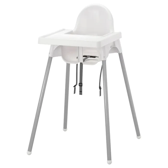 IKEA ANTILOP(290.672.93), високе крісло, білий / срібний