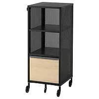 IKEA BEKANT(792.868.96), шкаф с умным замком, черная сетка