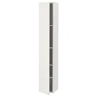 IKEA ENHET (193.224.92), высокий шкаф 4 полки/дверь, белый