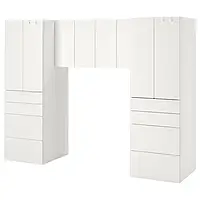 IKEA SMÅSTAD / PLATSA(194.288.51), стойка, белый / белый