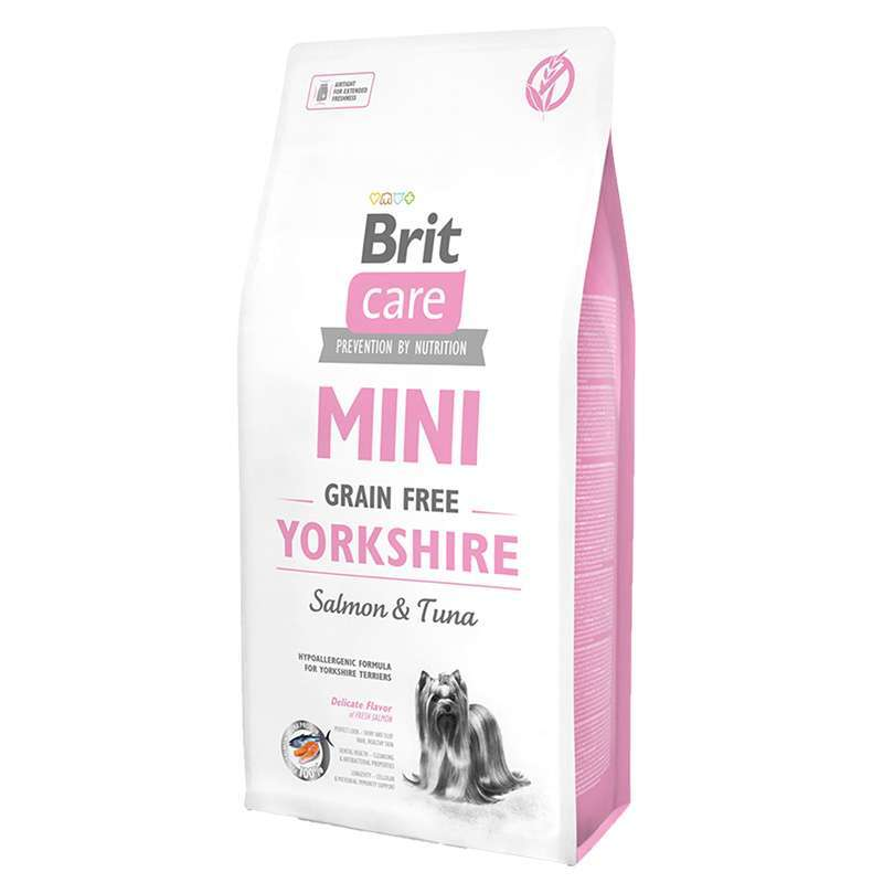 Сухий корм для собак породи йоркширський тер'єр Brit Care (Бріт Кеа) GF Mini Yorkshire з лососем та тунцем 7 кг