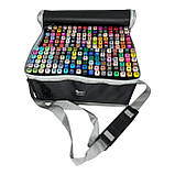 Набір яскравих фломастерів 204 кольорів маркери для малювання скетчингу двосторонні, фото 10