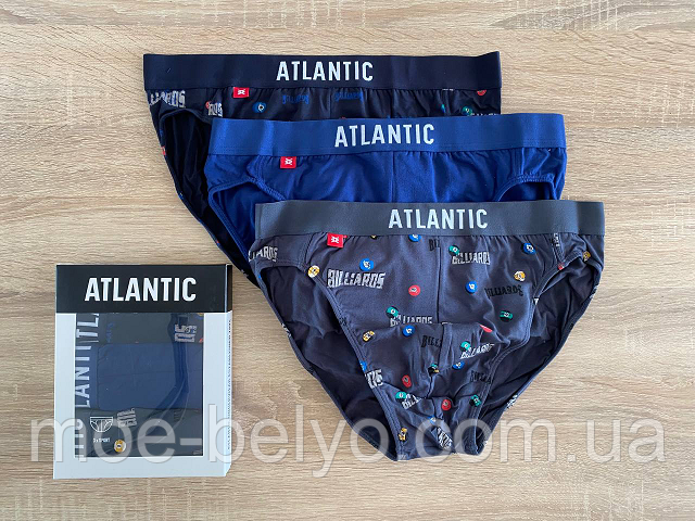 Чоловічі труси чоловічі труси  atlantic 3MP-094/03 атлантік набір 3 шт