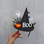 Капелюшок відьми на обручі. Аксесуар до Хеловіну (Хеллоуіну), фото 6