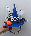 Капелюшок відьми на обручі. Аксесуар до Хеловіну (Хеллоуіну), фото 10