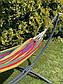 Одномісний гамак з каркасом Mexico XL 200х100 WCG для вулиці і приміщень навантаження до 250 кг Shopik, фото 3