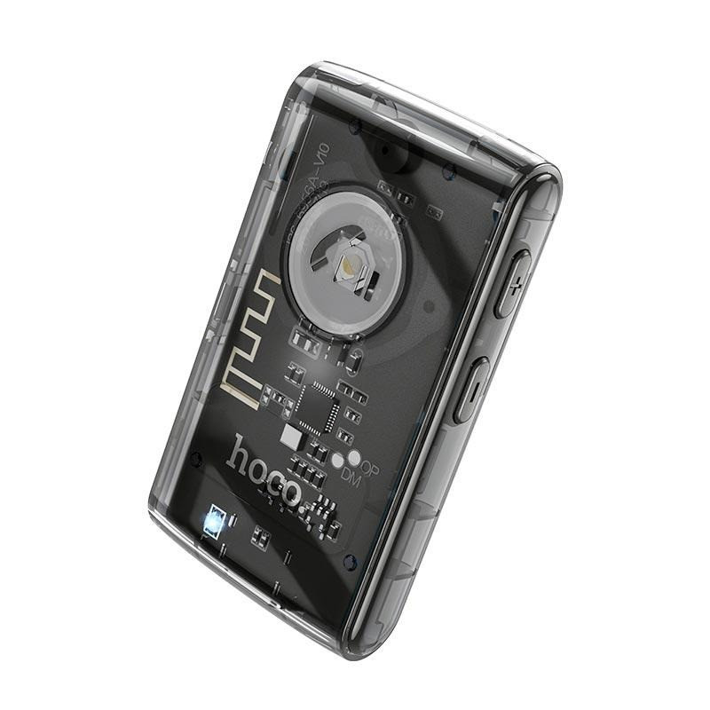 Bluetooth аудио ресивер с микрофоном HOCO E66 AUX Black N - фото 2 - id-p1925341255