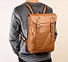 Чоловічий міський рюкзак Світло-коричневий, фото 2