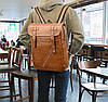 Чоловічий міський рюкзак Світло-коричневий, фото 3