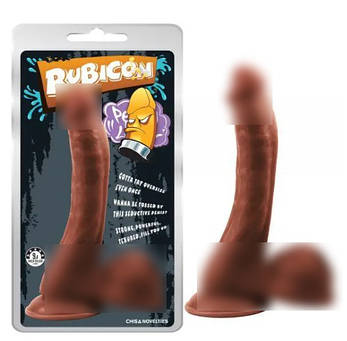 Коричневий фалоїмітатор на присоску Cruel Intention Penis| Limon, фото 1