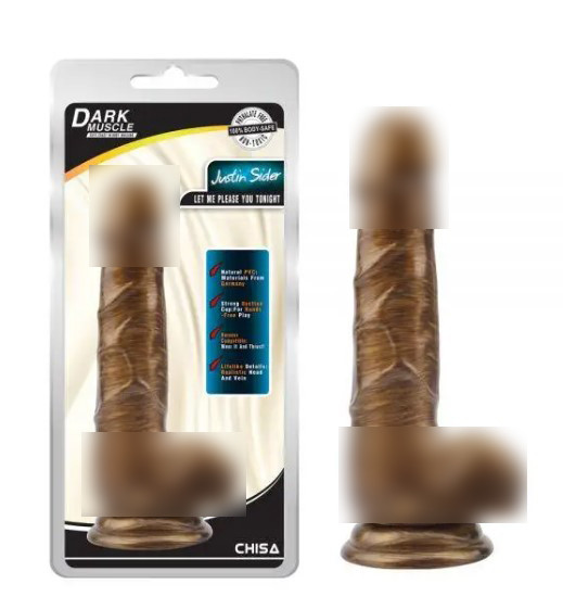 Золотистий фалоїмітатор на присоску Justin Sider | Limon