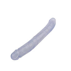 Прозорий двосторонній фаллоїмітатор 12.8 Inch Dildo | Limon, фото 3