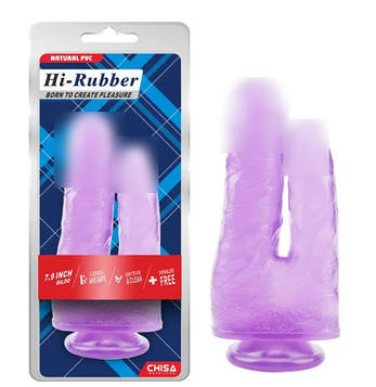Фіолетовий подвійний фаллоімітатор 7.9 Inch Dildo | Limon, фото 1