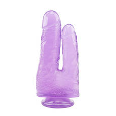 Фіолетовий подвійний фаллоімітатор 7.9 Inch Dildo | Limon, фото 3