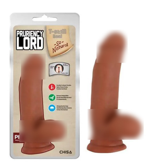 Фалоїмітатор коричневий на присоску Pruriency Lord| Limon