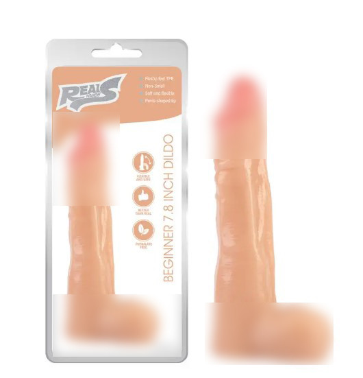 Фалоїмітатор реалістичний із мошокою Beginner 7.8 | Limon