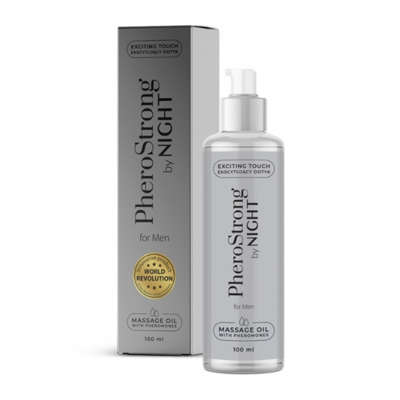 Масажна олія з феромонами PheroStrong By Night for Men Massage Oil, 100 мл