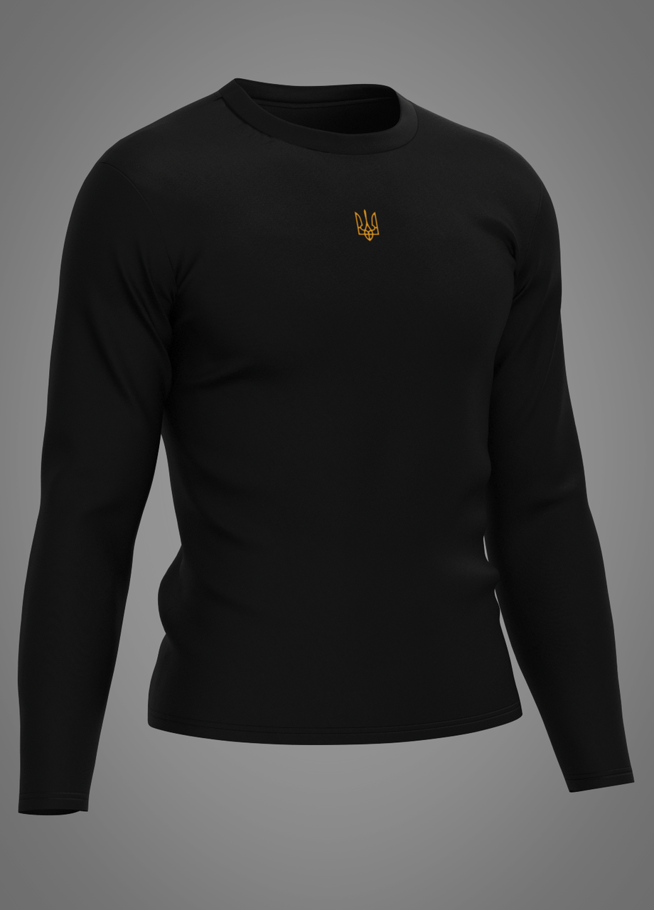 Лонгслів з довгим рукавом (чорний) 46, фото 1