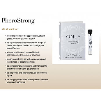 Парфуми з феромонами PheroStrong pheromone Only for Men, 1 мл, фото 2