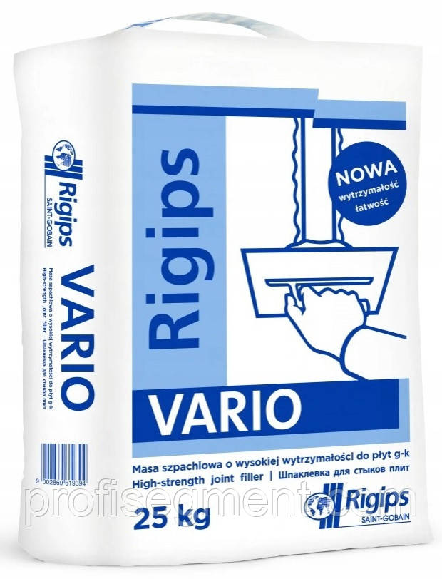 Шпаклівка гіпсова RIGIPS VARIO 25 кг