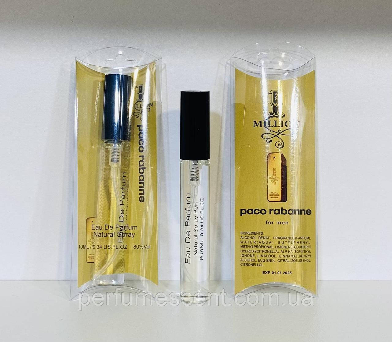Paco Rabanne 1 Million чоловічі парфуми мініатюри 10ml