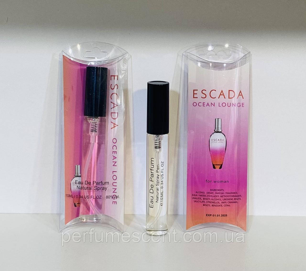 Мініатюрка в ручці 10 мл Escada Ocean Lounge жіноча, фото 1