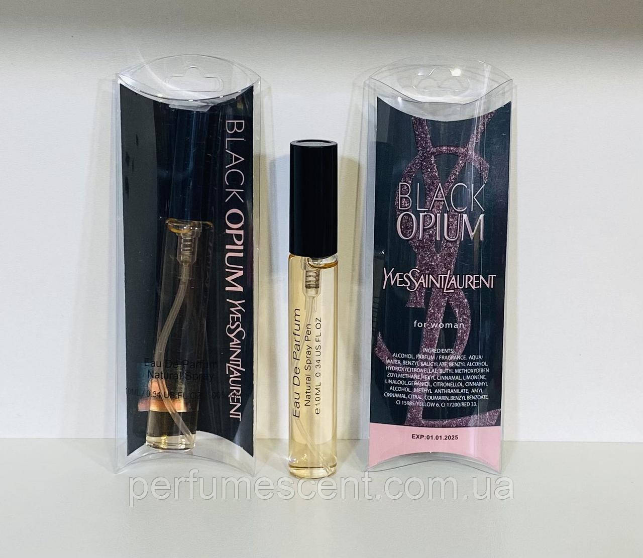 Yves Saint Laurent Black Opium жіноча мініатюрка в ручці 10 мл, фото 1