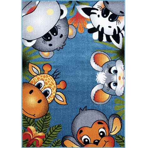 Килим дитячий 0,80*1,50 з тваринками Kolibri 11058/180, фото 1