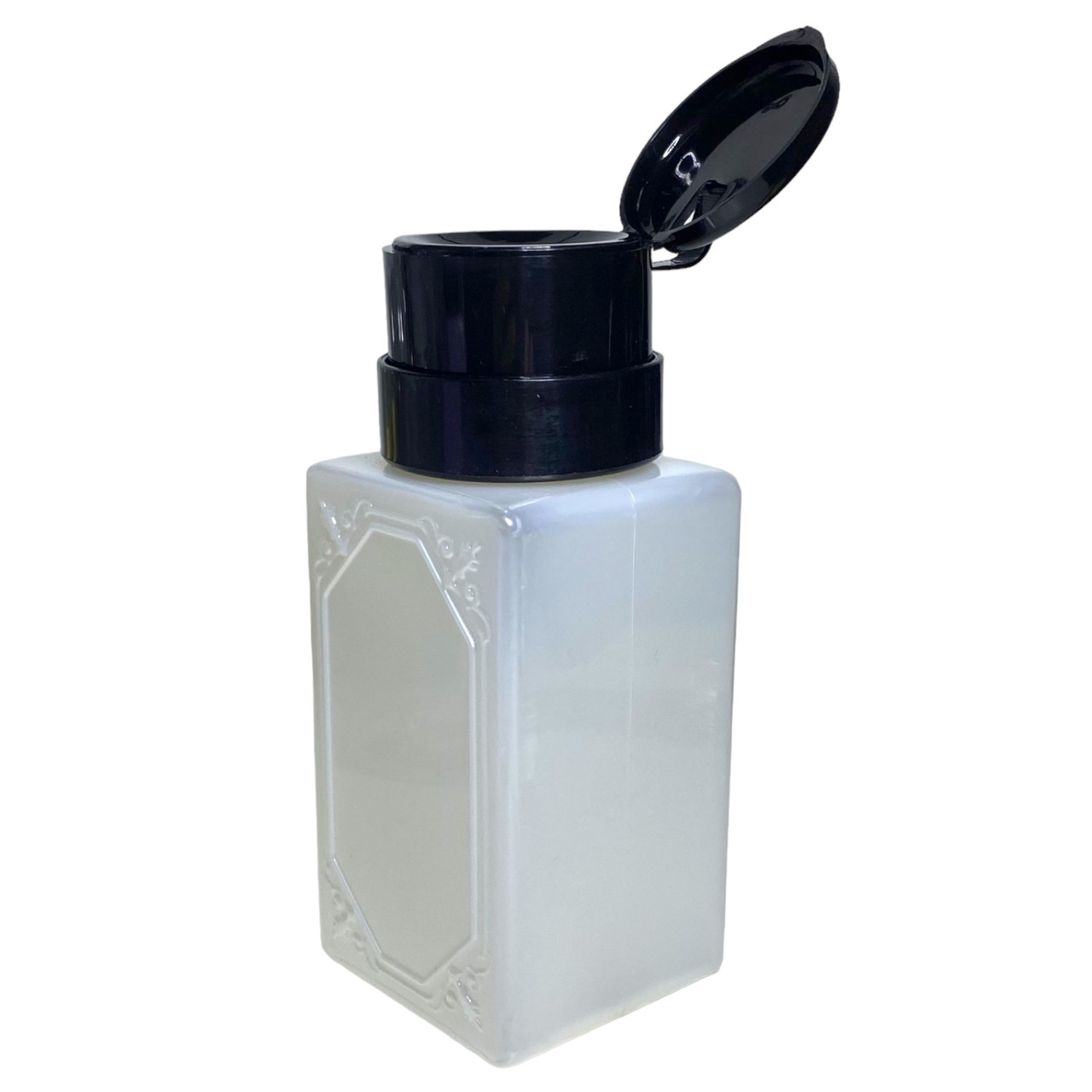 Купить Баночка пластиковая для жидкостей с помпой дозатором, белая, 200 ...