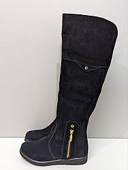 STTOPA зима. Висота 47 см. Розмір 33-21 см. Чоботи маленьких розмірів шкіряні. 266-3335 Чорні