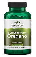Орегано - Полный спектр цельнолистовой формулы, Full Spectrum Oregano от Swanson, 450мг, 90 капсул