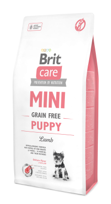 Сухий корм для цуценят мініатюрних порід Brit Care (Бріт Кеа) GF Mini Puppy з ягням 7 кг, фото 1