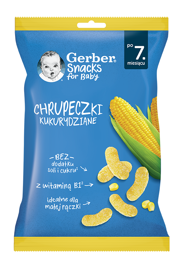 Кукурудзяні снеки Gerber® для дітей із 7 місяців, 28 г
