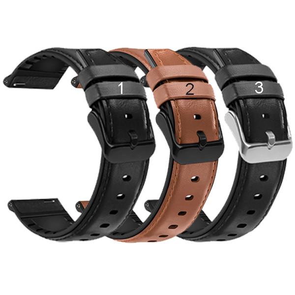 Шкіра+силікон ремінець для Huawei watch 42mm / Honor magic watch 42mm, фото 1