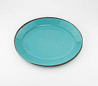 Тарелка овальной формы Porland Seasons Turquoise 112131 31см Овальная тарелка Красивая посуда для ресторана