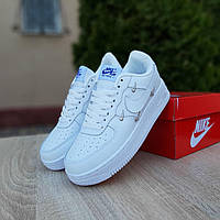 Мужские кроссовки Nike Air Force 1 LX (белые) низкие повседневные модные деми кеды О10873