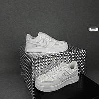 Мужские кроссовки Nike Air Force 1 '07 (белые) качественные повседневные весенне-осенние кеды О10805